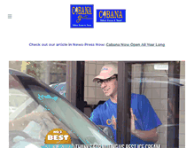 Tablet Screenshot of cabanaicecream.com